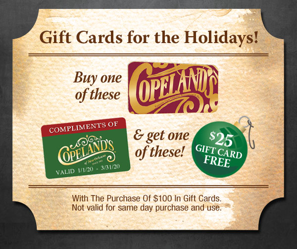 Gift Cards for the Holidays!