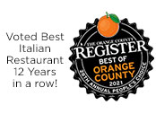 Voted Best Italian 10 Years In A Row!
