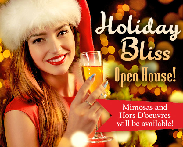 Holiday Bliss Open House! December 8th, 2 to 7pm