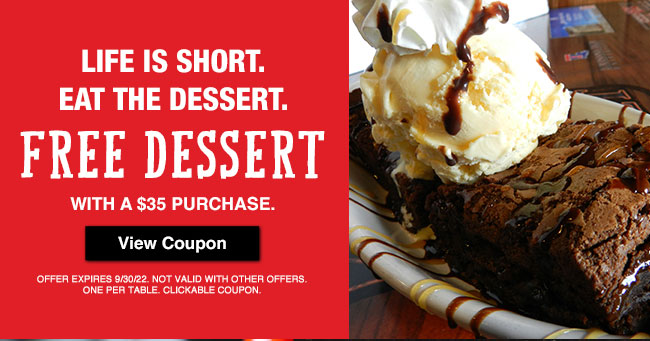Free Dessert - Click here for coupon