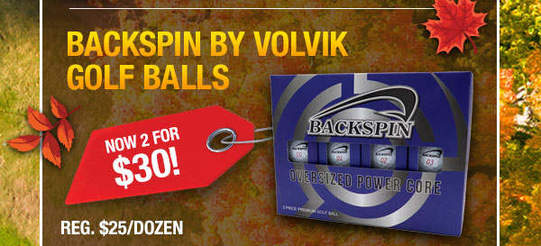 Backspin Golf Balls - Now 2 for $30