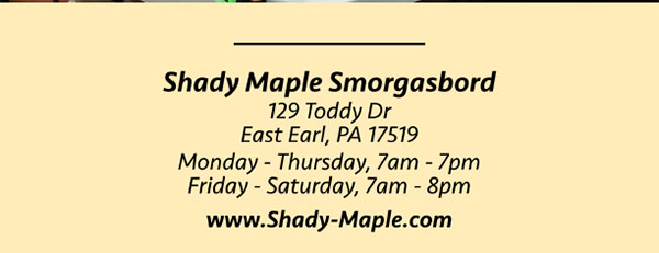 The Shady Maple Smorgasbord