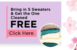 Free Sweater Cleaning - (click) here
