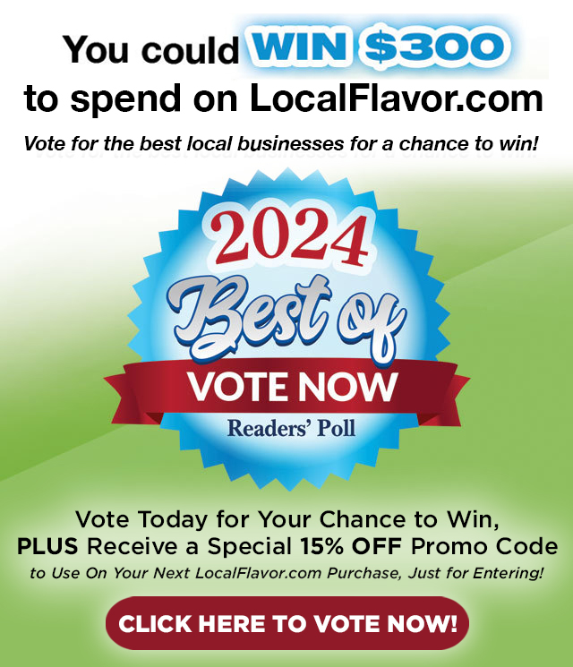 Vote today for your chance to win PLUS receive a special 15% off promo code - Click here to vote now!
